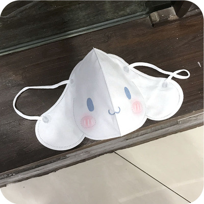 夏季2022新款3d立体玉桂狗口罩儿童可爱卡通三层防护防晒口鼻罩女