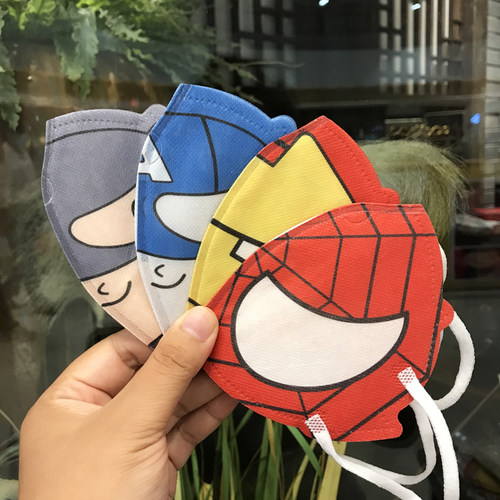 蜘蛛侠口罩儿童3d立体卡通钢铁
