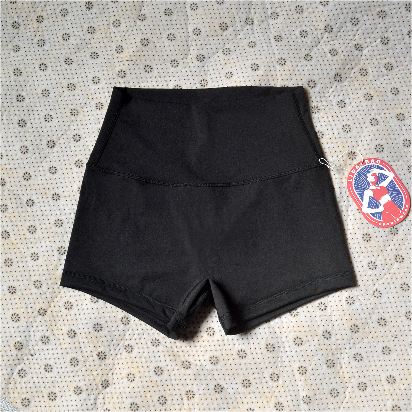 运动无尴尬薄款磨毛短裤瑜伽高弹二分速干透气健身训练中高腰紧身