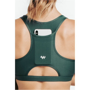 欧美瑜伽运动工字背心带口袋防震跑步健身专业训练高强度速干文胸