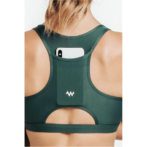 欧美瑜伽运动工字背心带口袋防震跑步健身专业训练高强度速干文胸