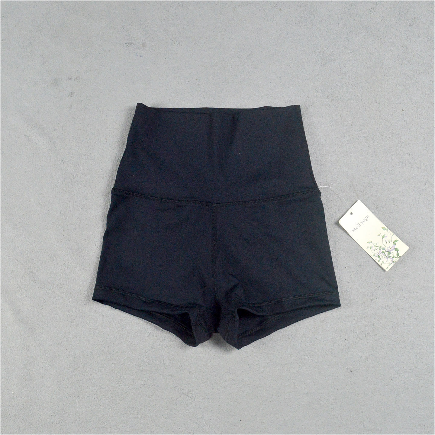 瑜伽高腰紧身短裤女XS码二分弹力速干训练跑步运动收腹黑色健身裤,运动/瑜伽/健身/球迷用品,瑜伽中/短裤,淘宝优惠券,粉丝福利购,淘宝优惠卷