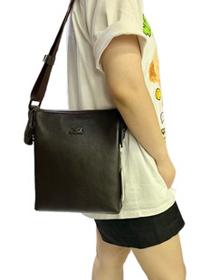 正品男士单肩包真皮男包大容量皮包商务休闲头层牛皮斜挎包百小包