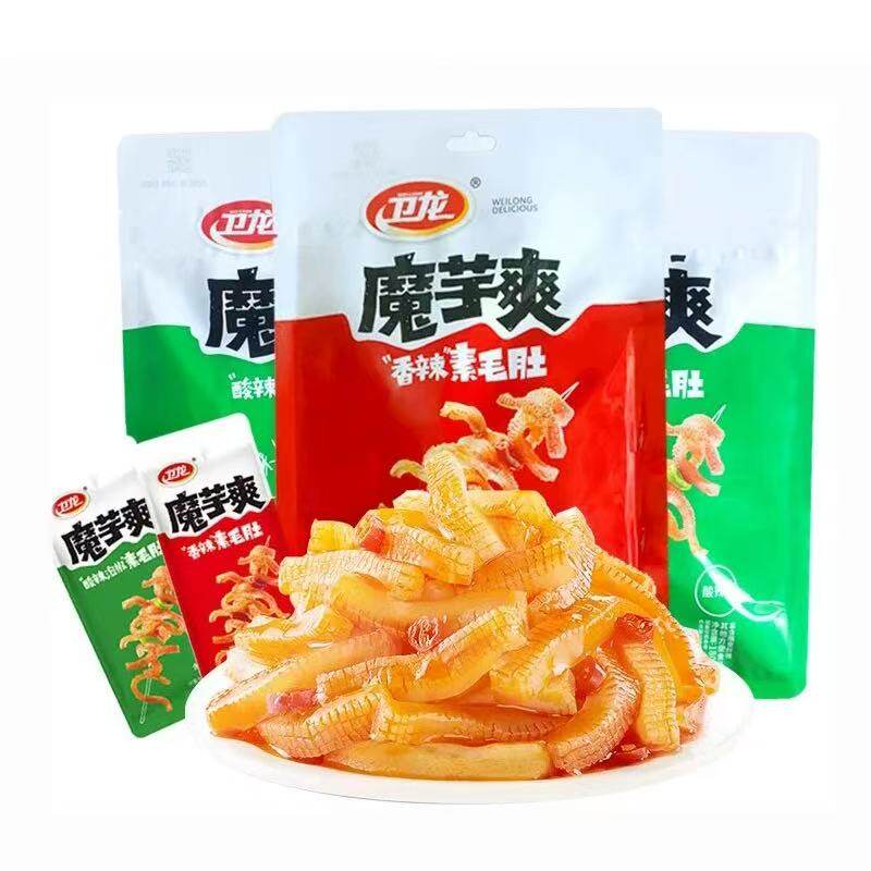 卫龙魔芋爽180g魔芋丝小包装素毛肚辣条香辣麻辣休闲解馋零食L