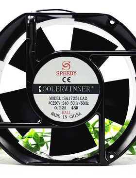 全新SPEEDY SA17251CA2 220V-240V 0.22A 48W 17251 机柜散热风扇
