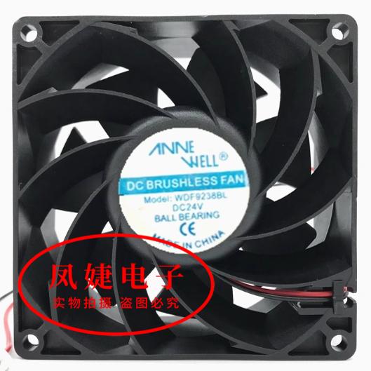 全新原装 WDF9238BL DC24V 9厘米 9038 变频器 电焊机 散热风扇