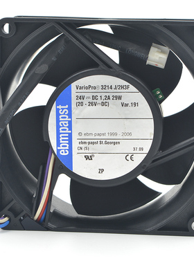EBMPAPST风扇3214J/39H3/2H3PR 3214J/2HP/2N/2H4P/2H3F变频器24V