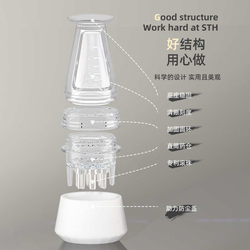新款米诺头皮上药器头部滚珠按摩导液梳大容量5ML带精准刻度透明,个人护理/保健/按摩器材,头皮护理仪,淘宝优惠券,粉丝福利购,淘宝优惠卷