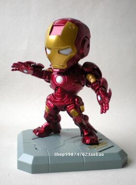 复仇者联盟 钢铁侠3手办 Q版可动人偶 成品模型