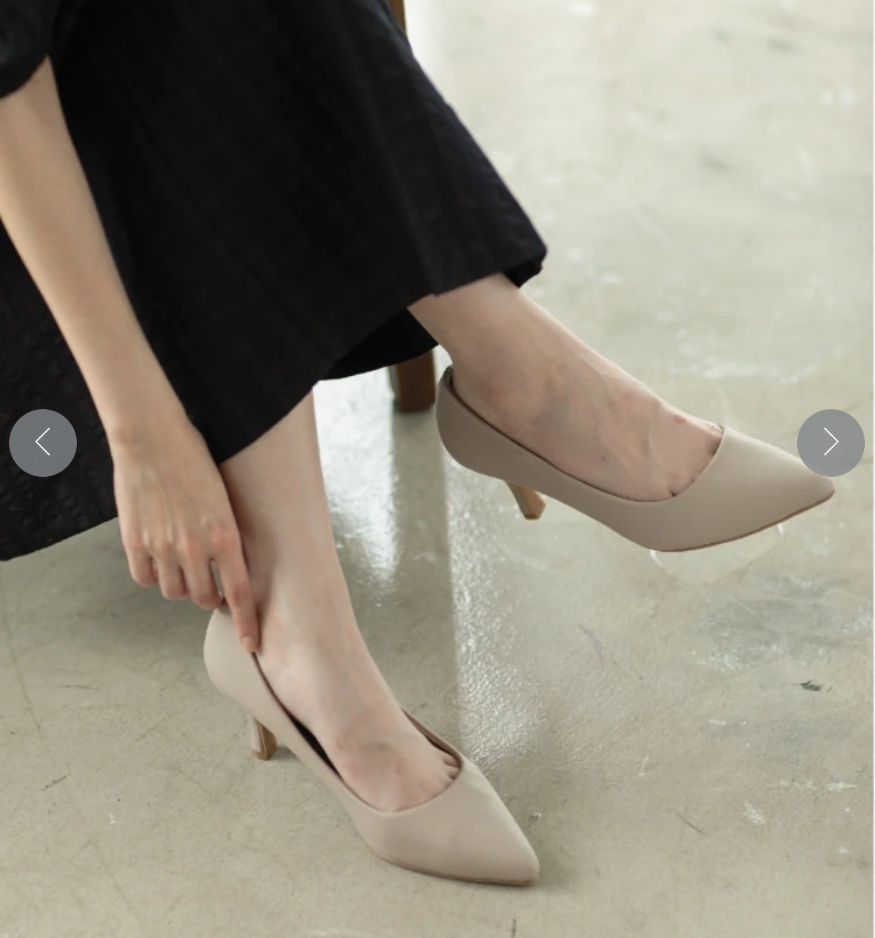 春秋季新款日系纯原7cm细高跟尖头浅口通勤简约美腿百搭时装女单