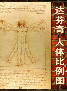 人体素描复古装饰画芯