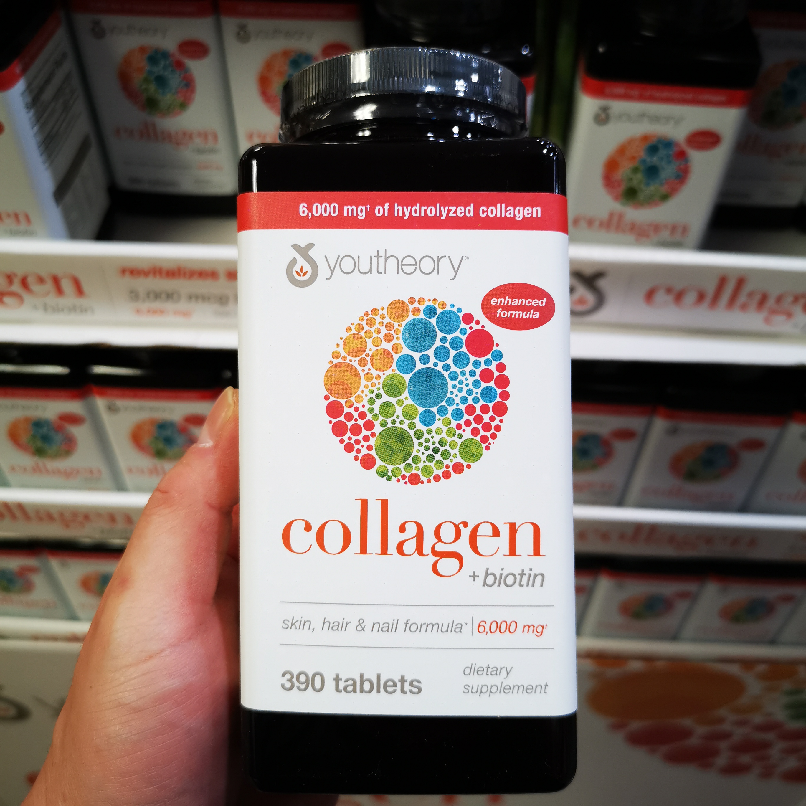 现货*美国新Youtheory Collagen女性胶原蛋白片含18种氨基酸390片