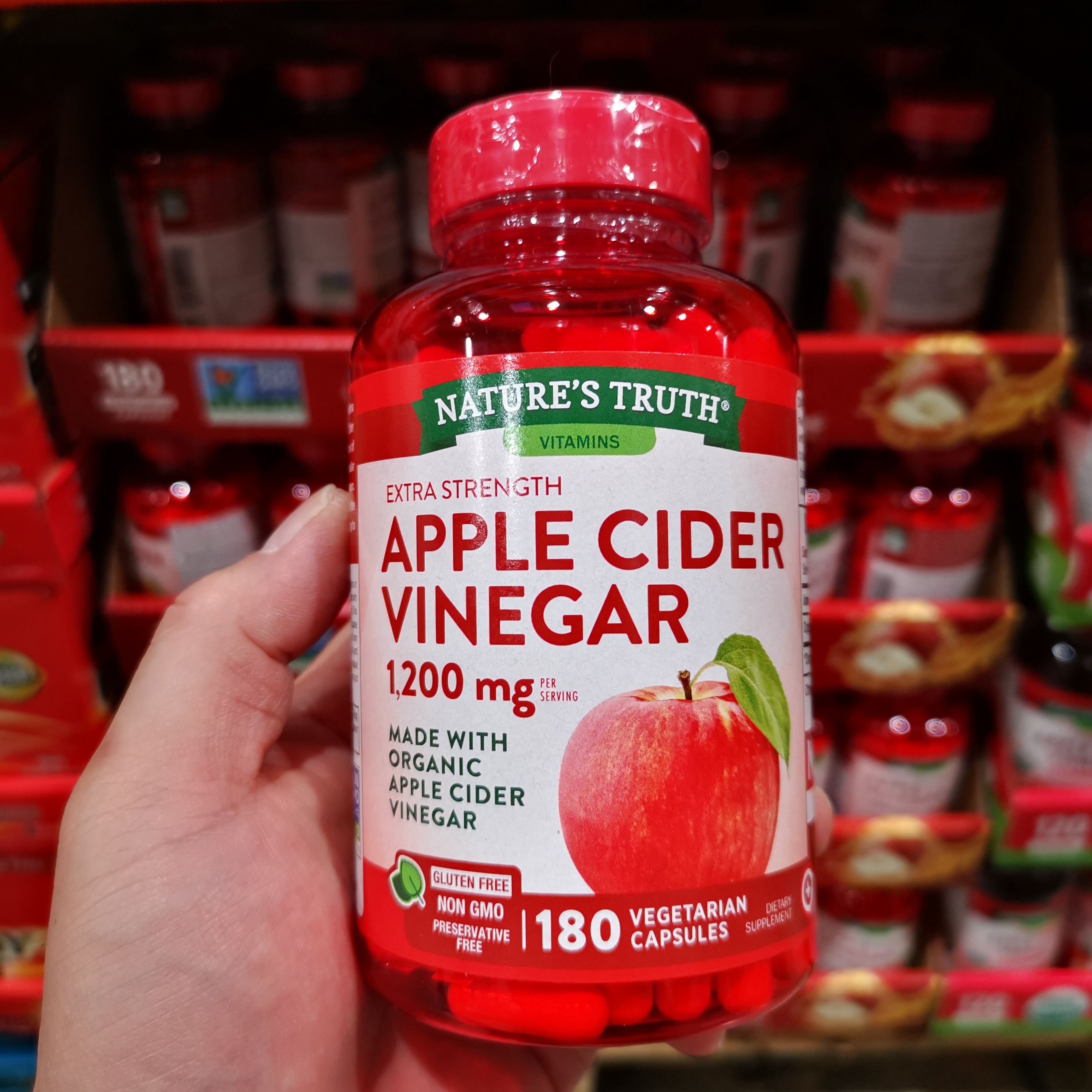 现货美国naturetruth胶囊苹果醋