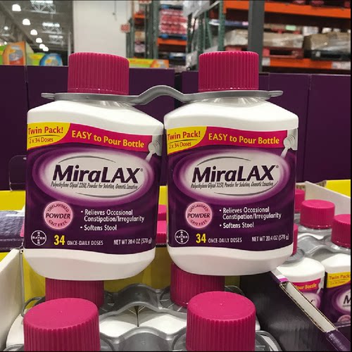 现货发27.01/美国MiraLAX软化大便儿童婴儿成人便*秘冲剂578g大瓶