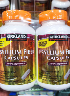美国直邮/Kirkland柯克兰 Psyllium膳食纤维素胶囊缓解消化 360粒