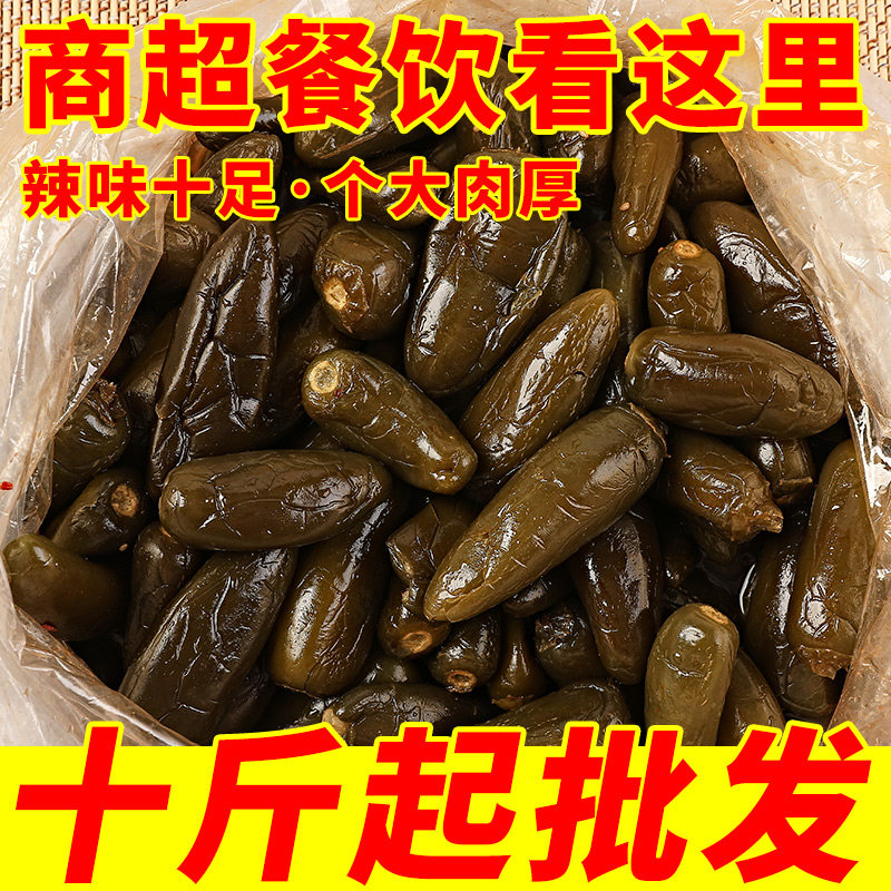 葱油油焖港椒腌辣椒即食咸菜泡辣椒开胃泡菜下饭菜酱菜酱油辣椒