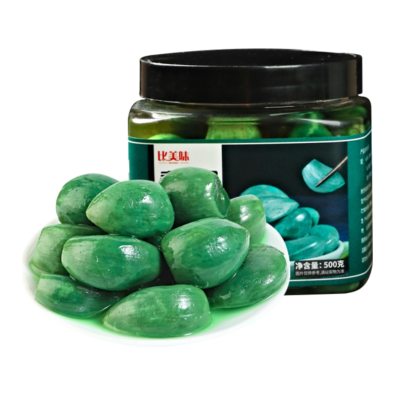 比美味翡翠腊八蒜传统腌足12天