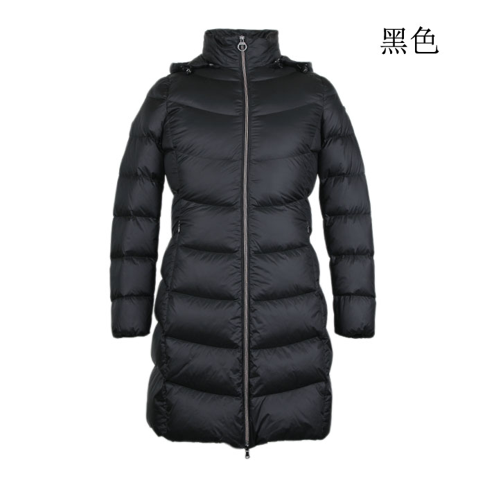 G意大利轻奢 中长款羽绒服可卸帽修身纯色保暖  W1426X冬装女装