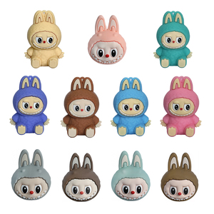 labubu拉布布蛋糕装饰摆件插件公仔玩偶毛绒玩具娃娃生日礼物