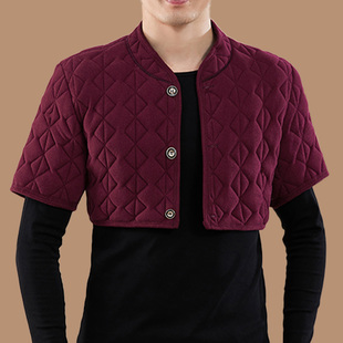 加大180斤200男士 加绒加厚马甲宽松保暖背心 睡觉护肩颈椎坎肩冬季