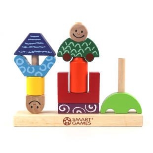 日与夜蒙意堆搭积木兔宝宝魔术箱2-3岁I氏宝宝创6早教益智桌游玩