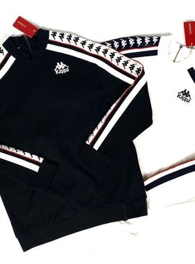 新款现货 卡帕Kappa banda 复古串标套头卫衣 后背拉链 K0752WT07