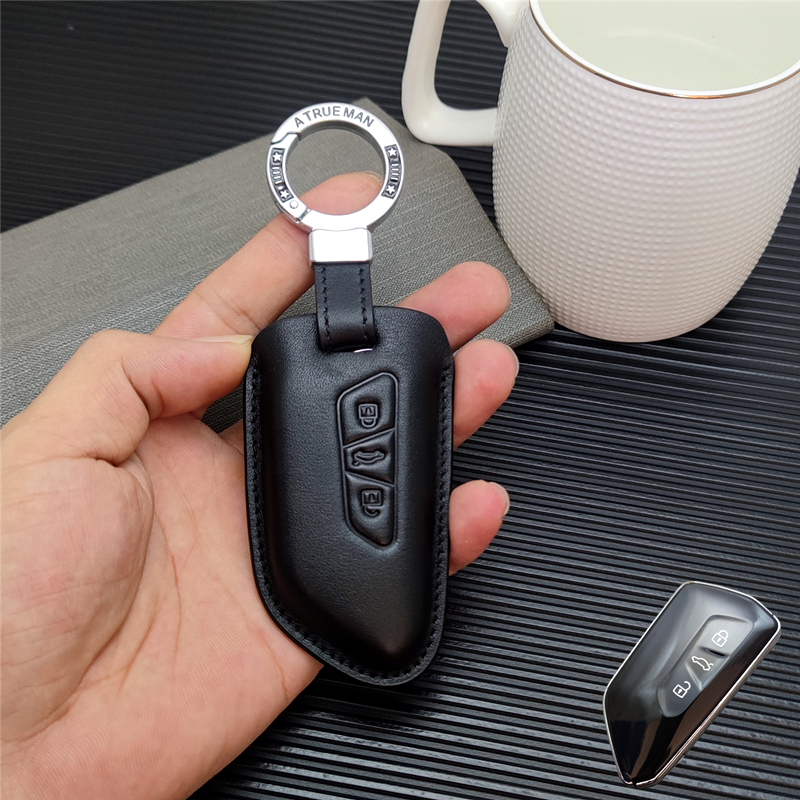 适用新款大众凌度L钥匙套ID4X壳id6X真皮包Pro极智新能源汽车扣环