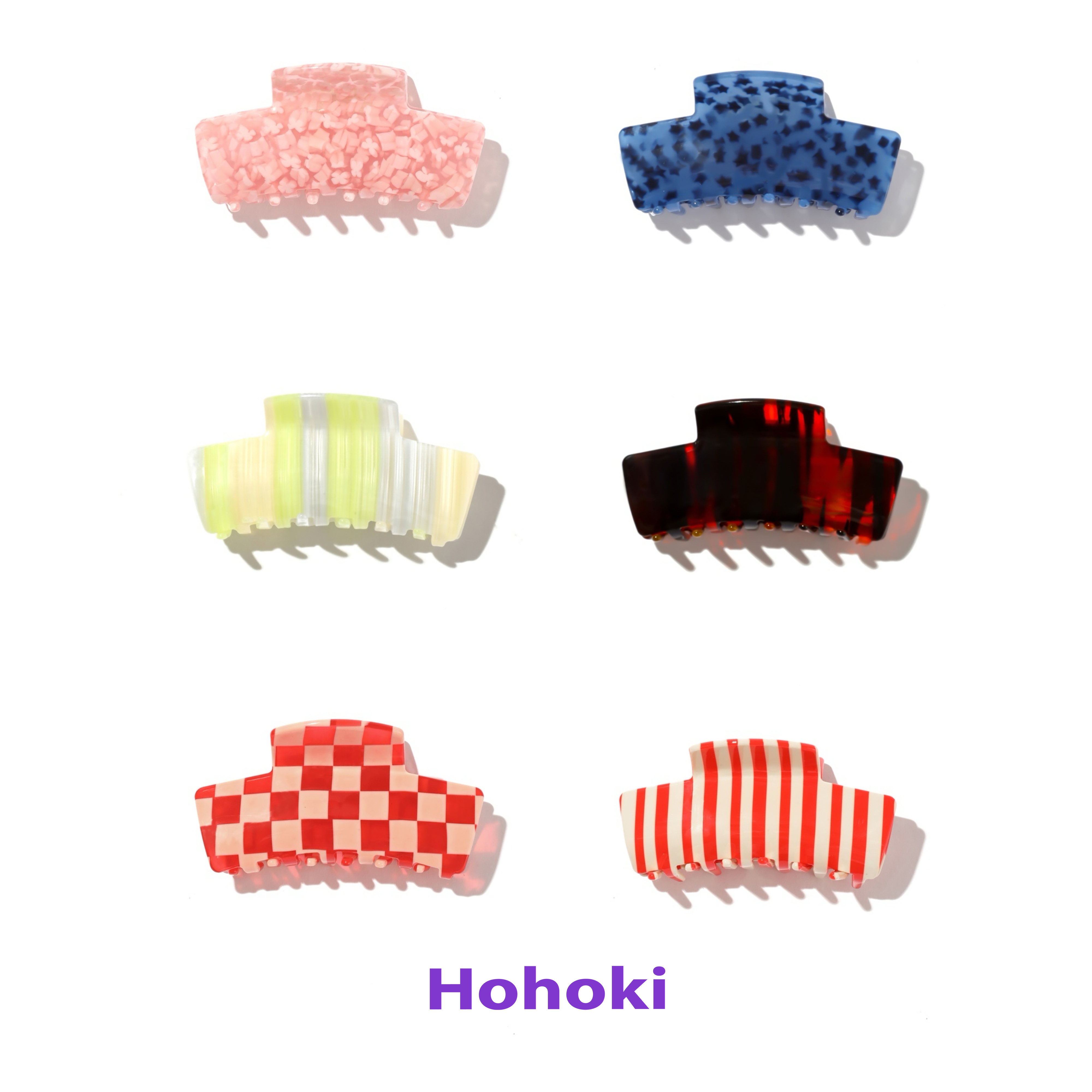 HOHOKI韩版大号方形发夹