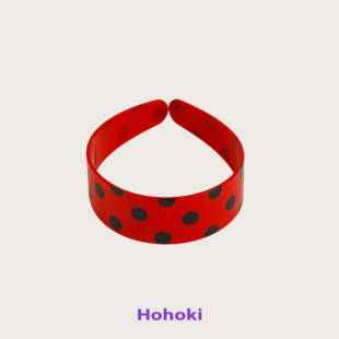 HOHOKI红色波点圣诞新年节日氛围配饰发箍