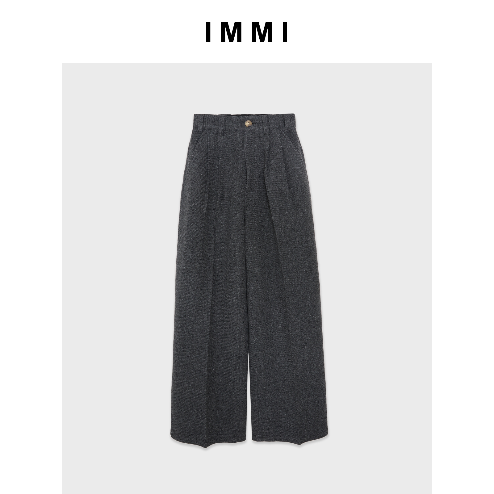 【IMMI】25秋冬新品薄呢高腰阔腿长裤MWEFWWPT1495X