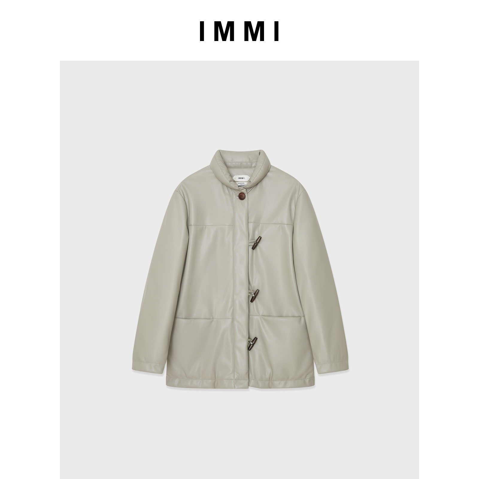 【IMMI】25秋冬新品蛋白PU甜甜圈领羽绒夹克MWEFWFJK1062X