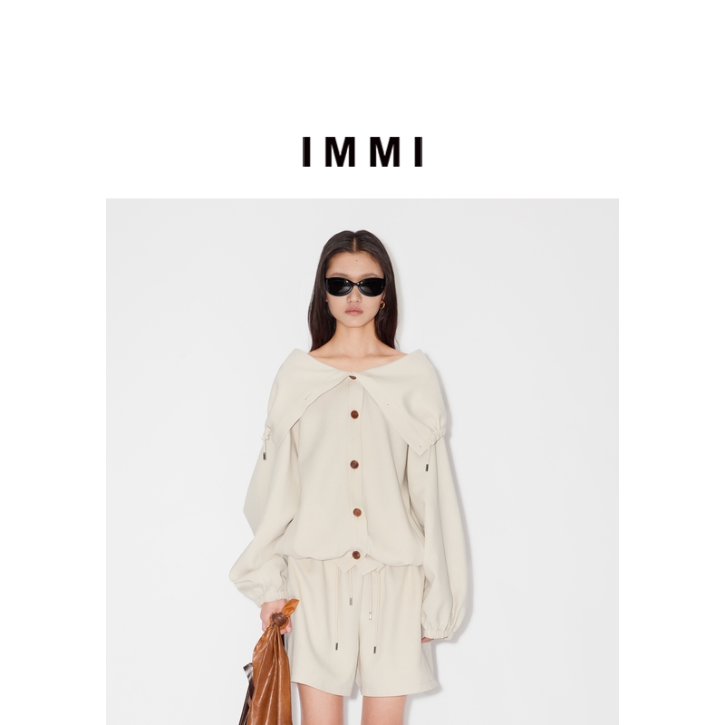 【IMMI】25夏季新品SURPLUS系列户外麻感PL连帽夹克MWESSWJK0503A