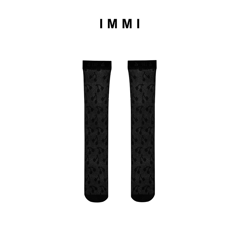 21春夏新品 弹力网眼樱桃中筒袜