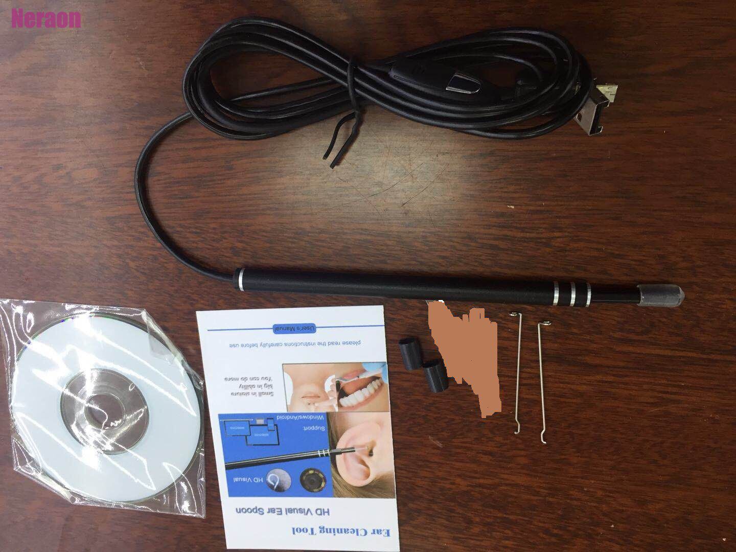 귀 청소 USB 내시경 5.5MM 시각적 귀숟가락 귀이개