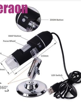 USB Digital Microscope 20x-800x Magnification Endoscope