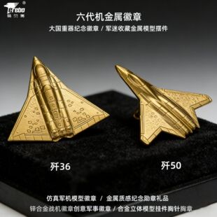 特尔博歼15歼36歼50歼35战斗机珠海航展纪念飞机徽章礼盒钥匙扣