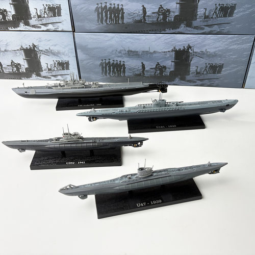 1/350二战U型潜艇U181U47U552射水鱼静态仿真成品合金模型摆件