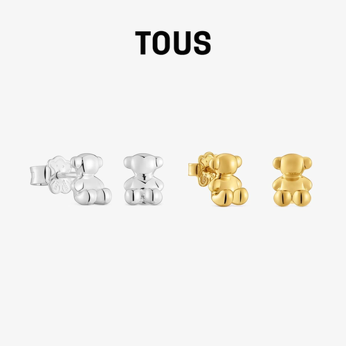BOLDBEAR系列925银立体小熊耳钉