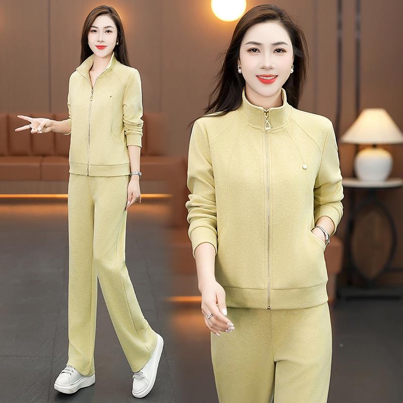 202春秋季运动套L装5女POO领长透气休闲96782334健袖身服训练服运