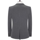 L聚会男务士后开叉中年西新套装 春装 商休闲婚礼502 西服套装 秋款