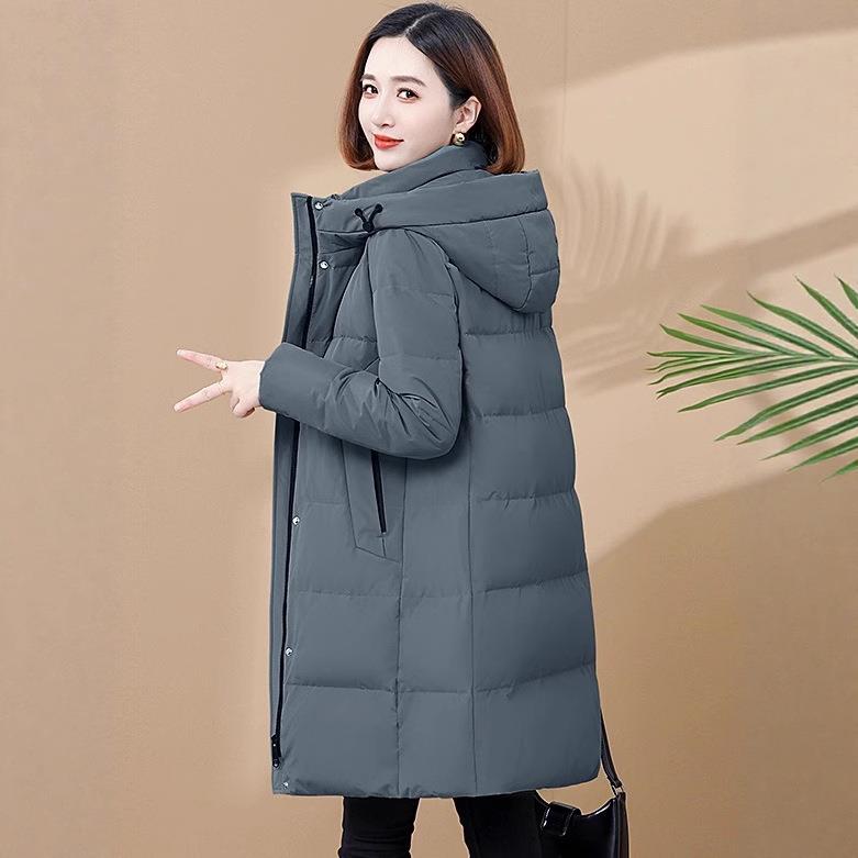 2正品撤柜90白73-8815鹅绒羽绒中服款长205新款加厚保暖大码款女