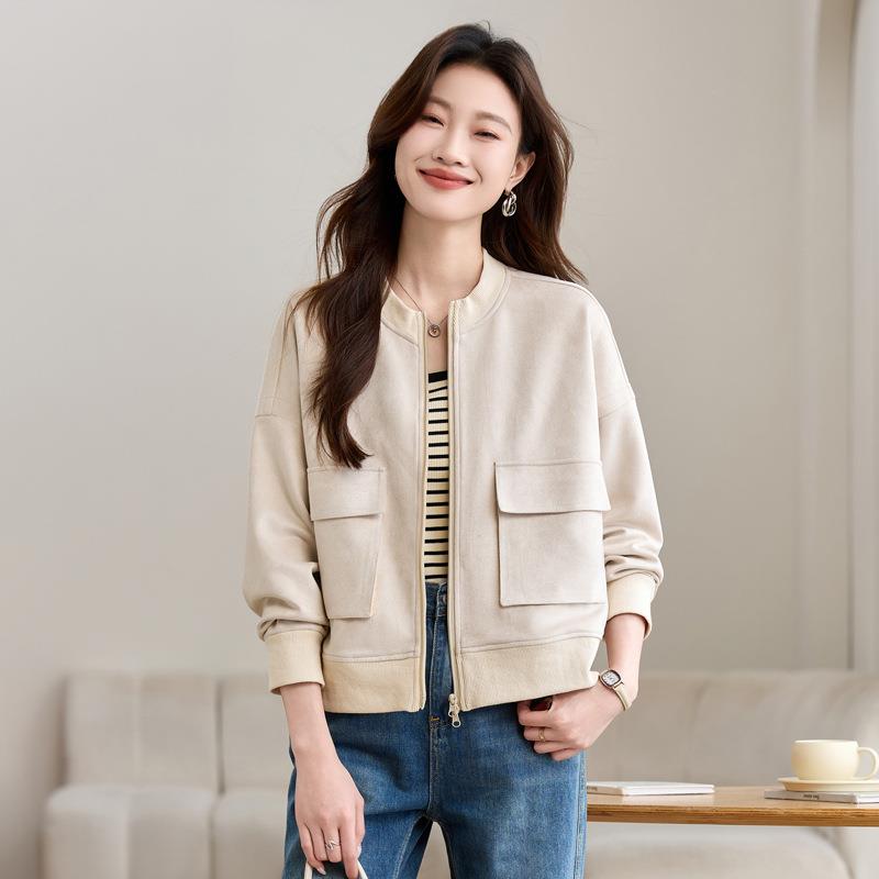 2MQ4133025春季新款计感时尚气质洋1气显瘦设上衣领流行外套女MQ4