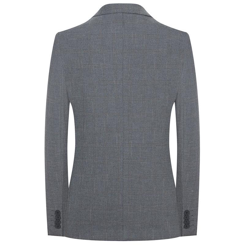 22休05春季新款西服套装务闲婚礼聚会男士无开叉商修身西装A9996-