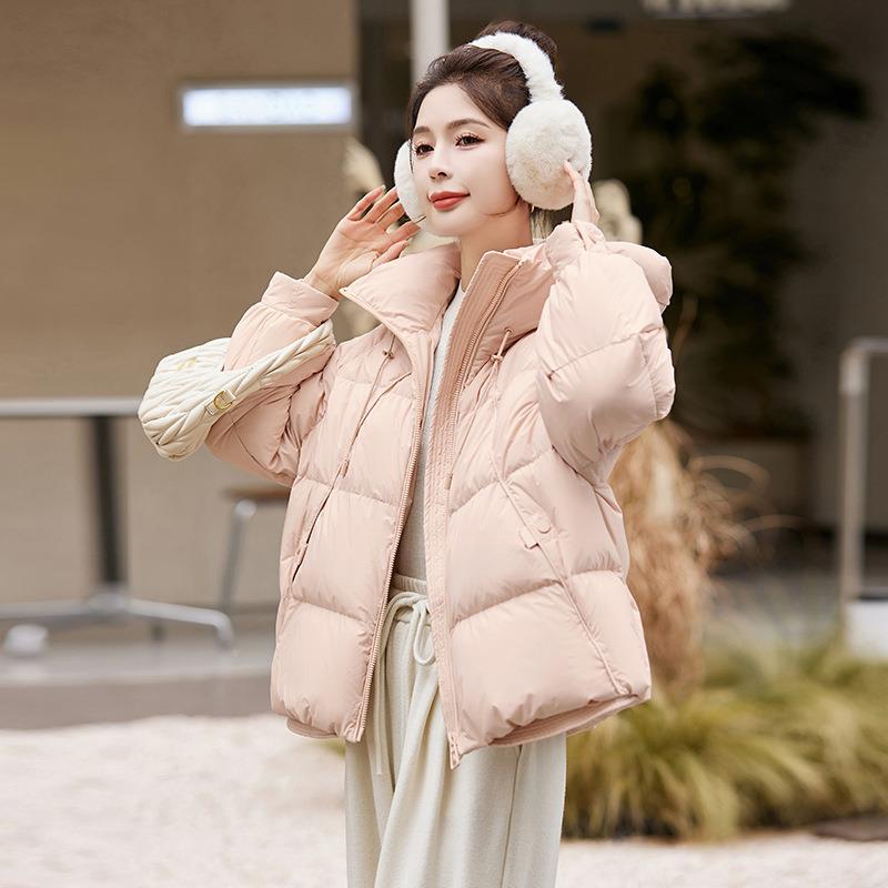 女式羽款绒E服加厚韩版冬季新小个子连帽保暖白鸭绒面包H服99HE99