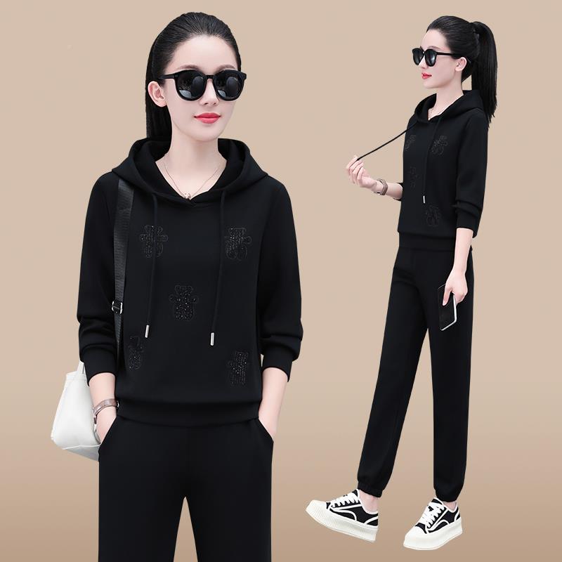 205刺绣连帽运动2服年套装女卫衣春秋季新款时尚洋气闲服两762141