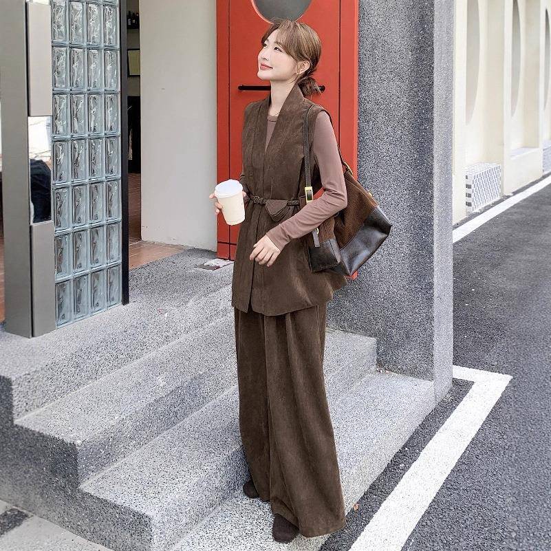 闲2025秋款季新款宽松休藏肉显休瘦减龄套装C327-990女设计上衣闲