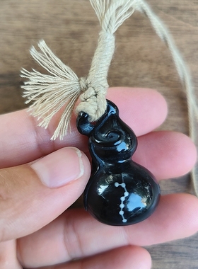 葫芦道系文创手作挂件手机挂件包挂天然牛手工捻制彩绳太极七星