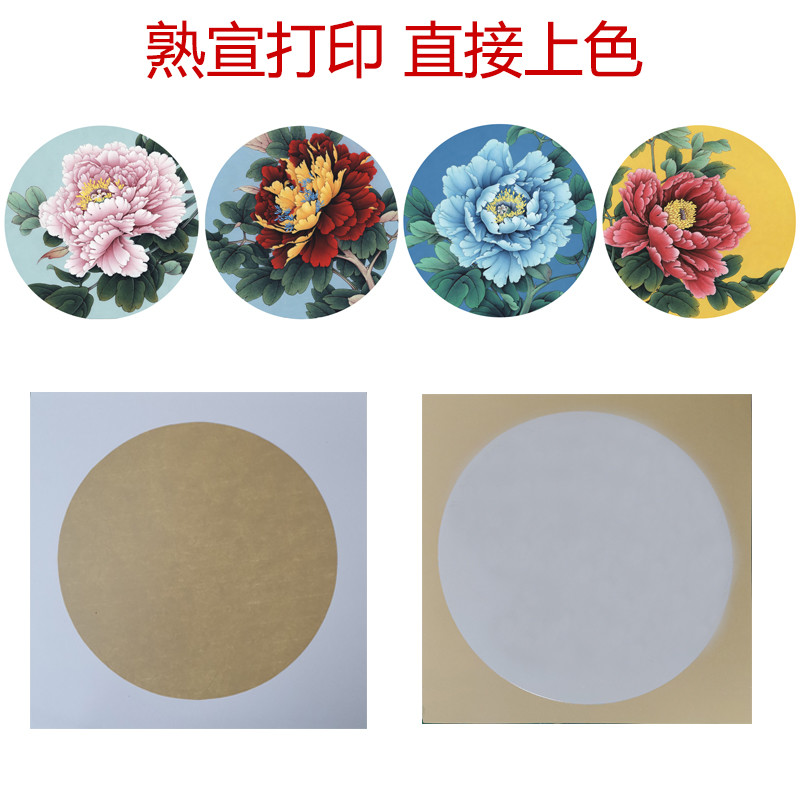线稿熟宣卡纸初学者临摹练习国画