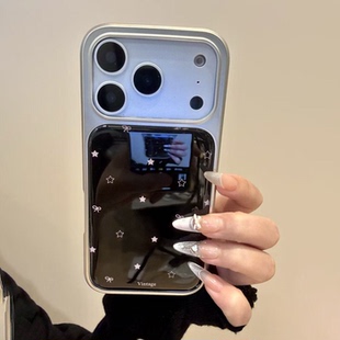 适用iPhone17/16promax电镀滴胶手机壳小米15新款华为pura80女款mate70/60个性荣耀200小众保护套苹果15/14女