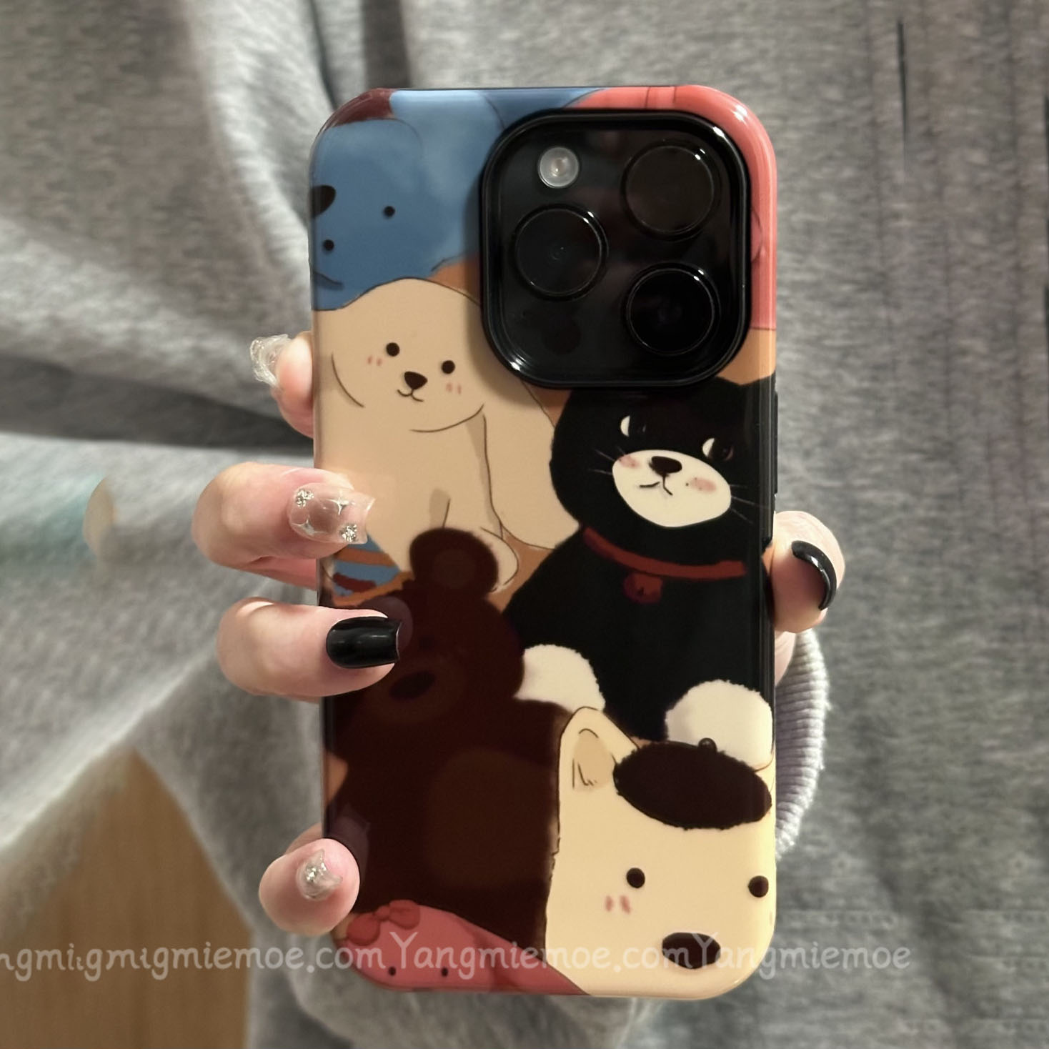 日韩ins风可爱卡通小动物手机壳